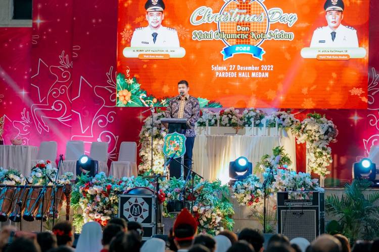 Perayaan Natal Oikumene Kota Medan, Bobby Nasution: Senantiasa Diberkati Tuhan dan Dimudahkan Sambut Kehidupan Tahun 2023