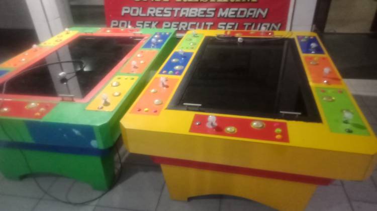  Polsek Percut Sei Tuan Amankan 2 Unit Mesin Judi di Desa Percut