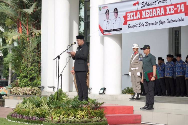 Walikota Medan Pimpin Upacara Peringatan Hari Bela Negara