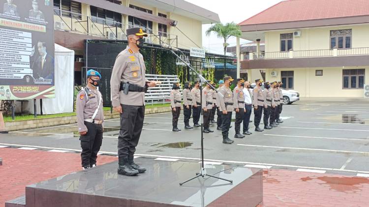  Kapolrestabes Medan Tekankan Kepada Anggota Waspada Teror Mako 