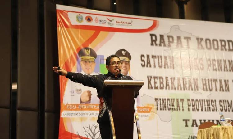  Rakor Satgas Penanggulangan Karhutla Sumut Diharapkan Hasilkan Rencana Aksi