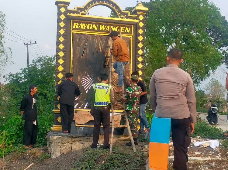 TNI, Polri dan Perguruan Silat Bongkar Tugu Silat