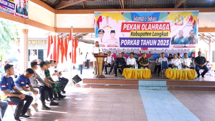 Plt Bupati Langkat Buka Pekan Olahraga Kabupaten Langkat