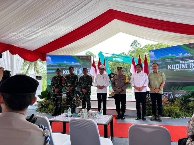 Ketua KADIN Medan Arman Chandra Hadiri Groundbreaking Kodim IKN