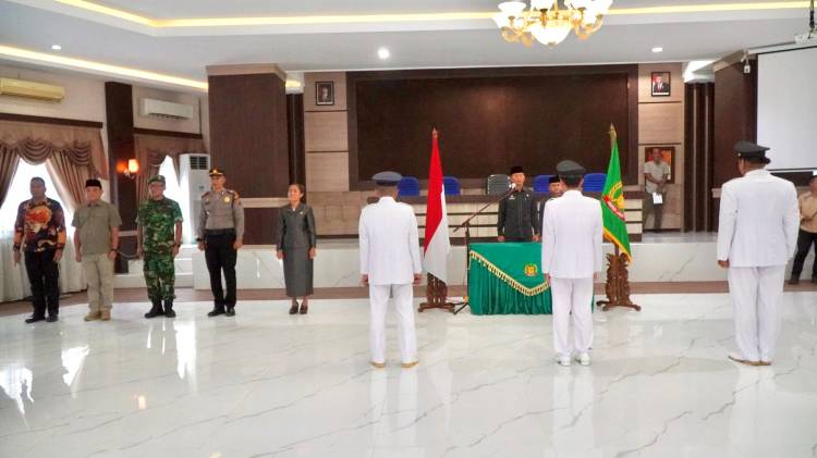 Sekda Kabupaten Langkat Lantik Tiga Kepala Desa Pengganti Antar Waktu