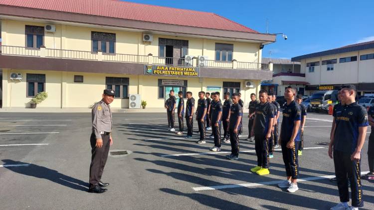 Polrestabes Medan Didik Binlat Mandiri Bintara dan Tamtama Diktuk Gelombang I/2024