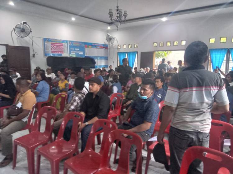 Warga Lahan 64 Desa Sampali Protes Terkait Adanya Klaim Lahan