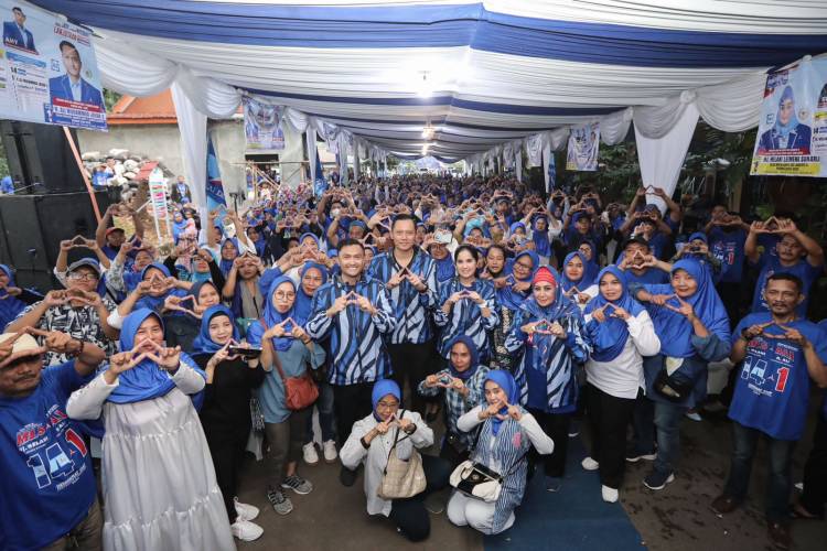 Kampanye Bersama MLS dan Ali di Pesanggrahan, AHY: Demokrat Bisa Hadirkan Solusi