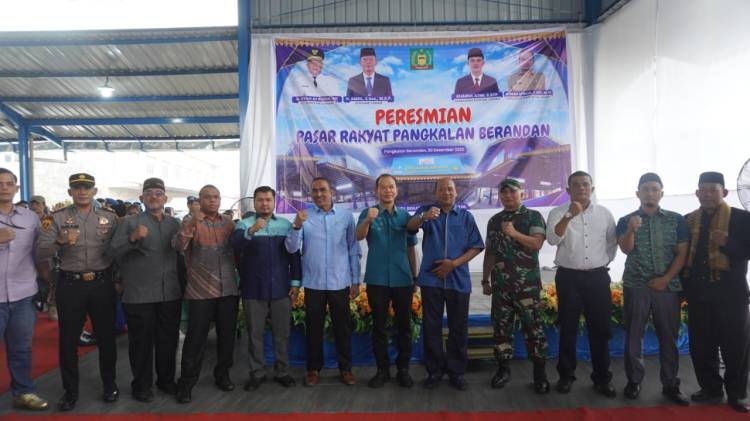 Plt Bupati Langkat Resmikan Pasar Rakyat Pangkalan Brandan