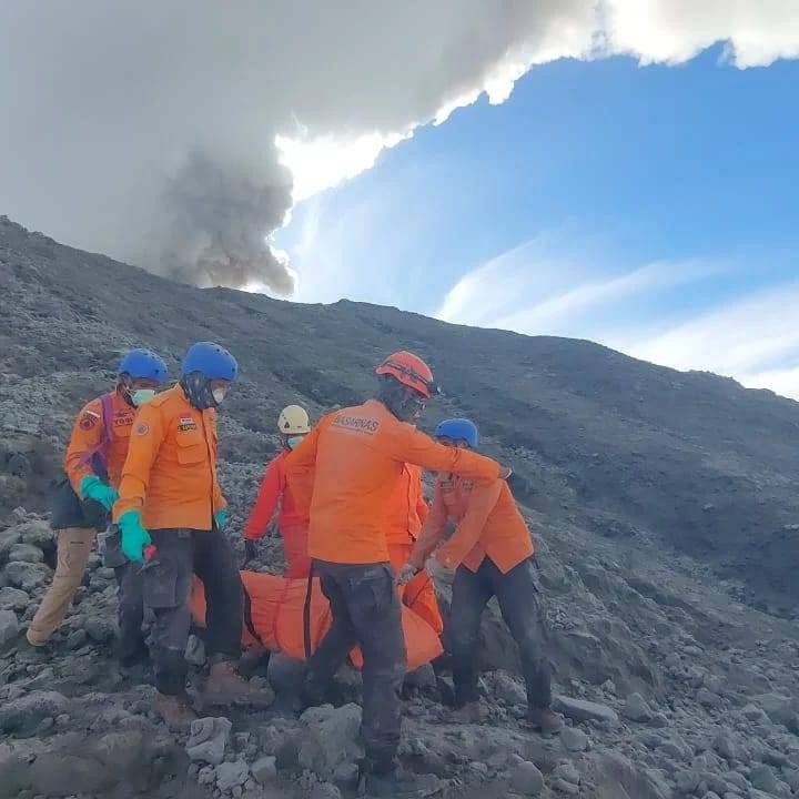 Erupsi Gunung Marapi Sumbar, Total Korban Meninggal Dunia 22 Orang