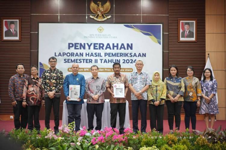 Pemko Binjai Terima Penyerahan Laporan Hasil Pemeriksaan Semester II Tahun 2024