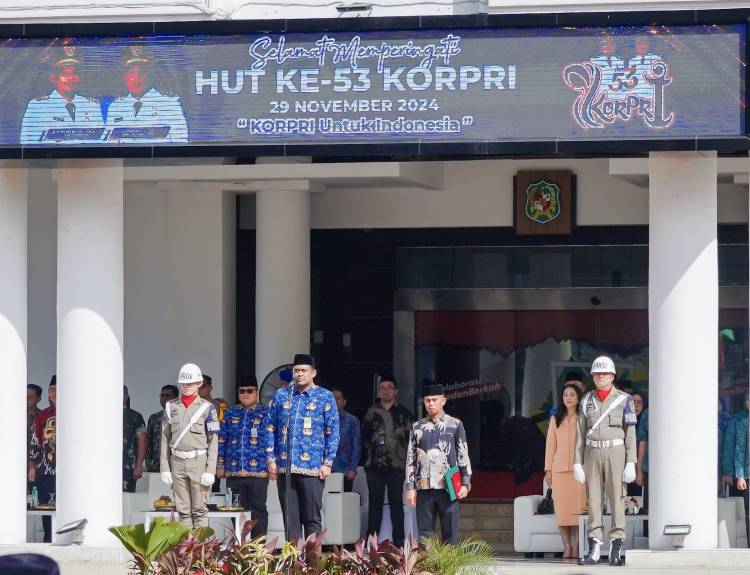 Pimpin Upacara HUT ke-53 KORPRI, Walikota Medan Sampaikan 7 Pesan Presiden Prabowo