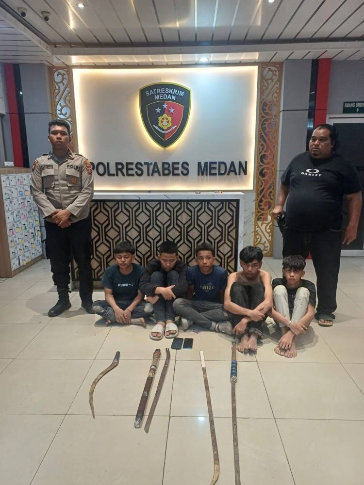 Tawuran Pelajar di Selambo, Polisi Amankan 5 Pelaku