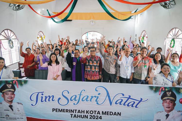 Gelar Safari Natal, Pemko Medan Ikut Bersukacita dan Ingin Berbagi Kasih