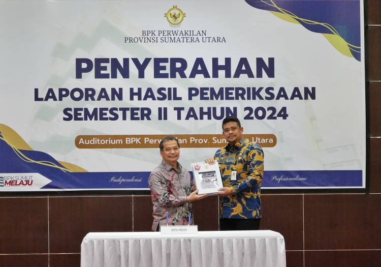 Terima LHP Kepatuhan Pengadaan Barang dan Jasa TA 2024, Walikota Medan: Semoga Pengelolaan Keuangan Semakin Baik
