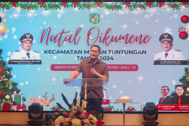  Pemko Medan Sambut Baik Perayaan Natal Oikumene Kecamatan Medan Tuntungan