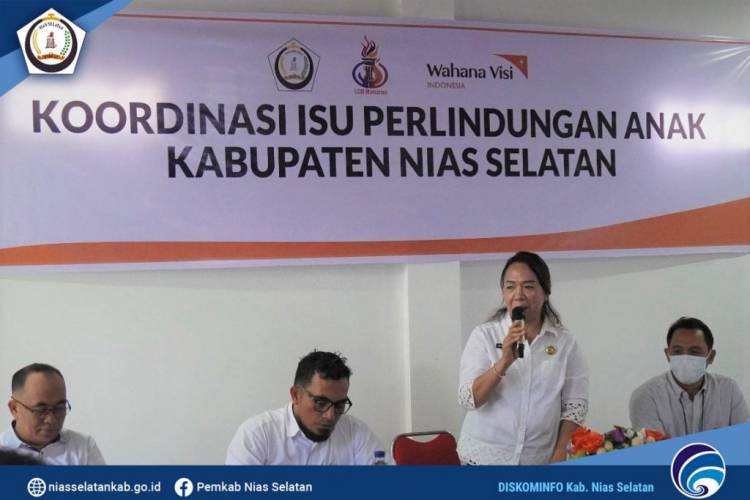 Kadis P2KBP3A Buka Rakor Isu Perlindungan Anak di Nias Selatan