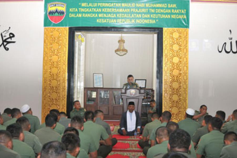 Kodam I/BB Peringati Maulid Nabi