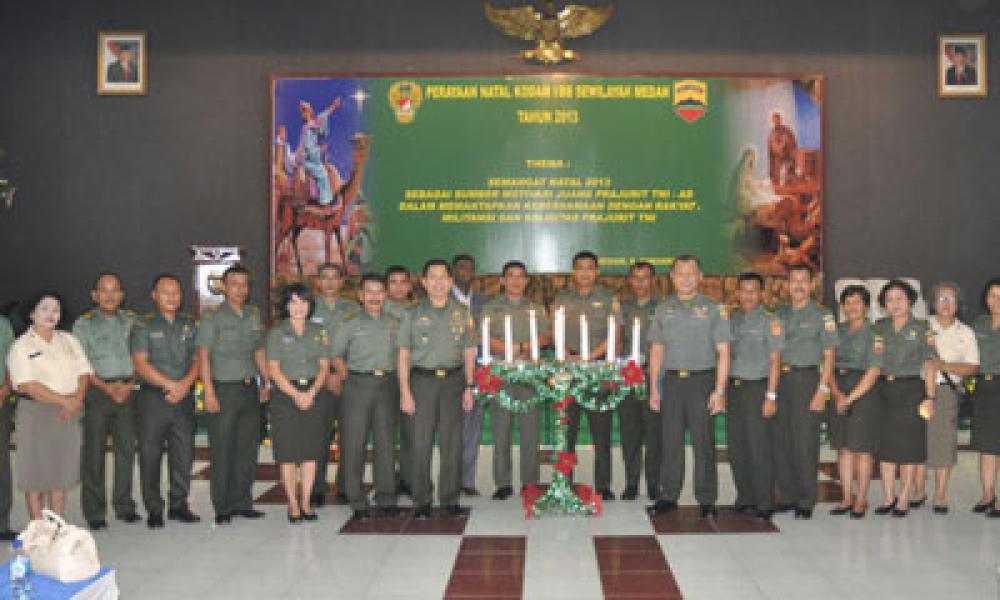 Pangdam I/BB: Jadikan Natal Sumber Inspirasi dan Motivasi Dalam Meningkatkan Kinerja