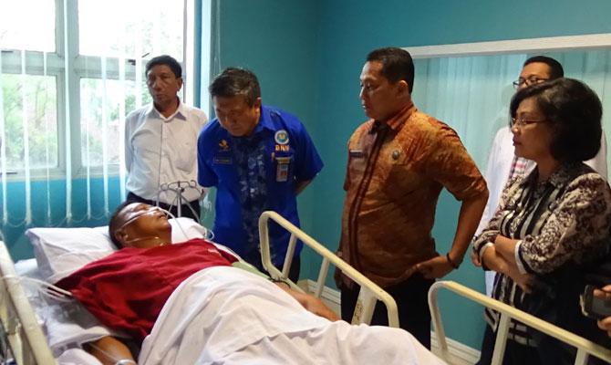 Buwas Jenguk Polisi Tertembak Saat Gerebek Bandar Narkoba