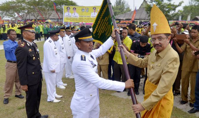 Pantai Cermin Kecamatan Terbaik Sumut 2015