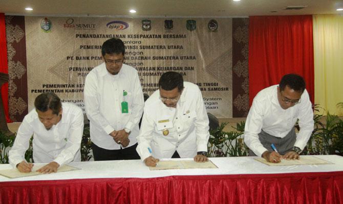 Pemprov Sumut dan 4 Pemkab/Pemko Teken MoU Terapkan Simda-CMS