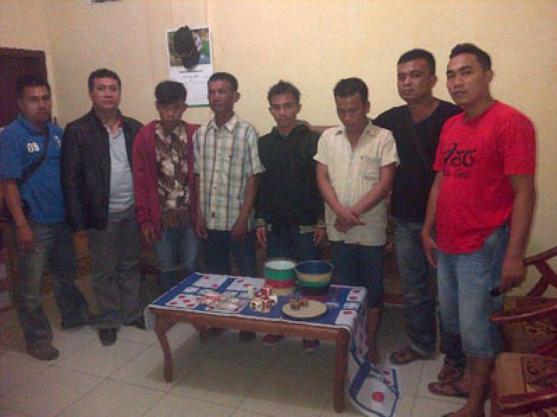 Polsek Lima Puluh Ringkus Bandar dan Pemasang Judi Dadu