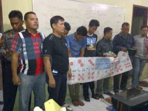Bandar Kopyok Asal Asahan Nyangkut di Polsek Labuhan Ruku