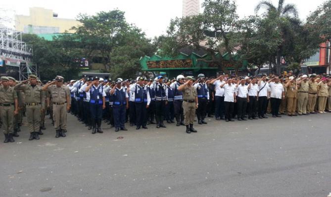 Jelang Penertiban Pedagang Sutomo, Pemko Medan Apel Gabungan