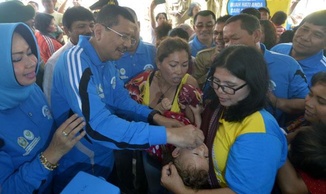 Pekan Imunisasi Nasional, Plt Gubernur Berharap 1.556.526 Balita di Sumut Bebas Polio