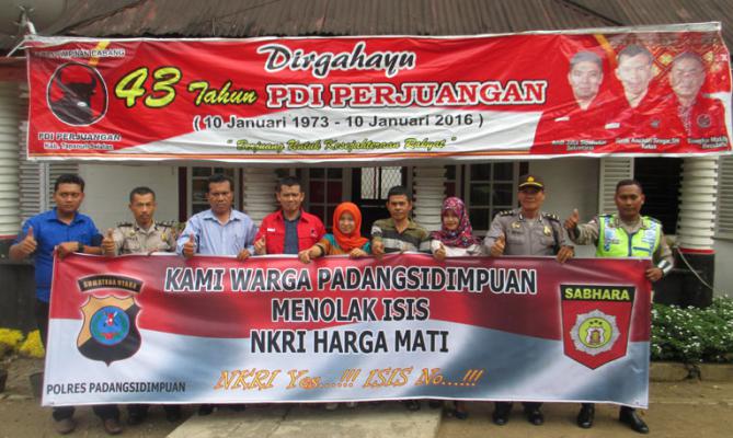 Polres Padangsidimpuan Kunjungi PDI Perjuangan Tapsel
