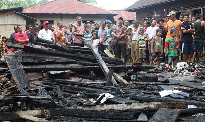 Satu Unit Rumah Terbakar di Sibabangun Tapteng