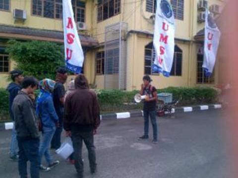 PR III UMSU Sesalkan Unjuk Rasa Mahasiswa