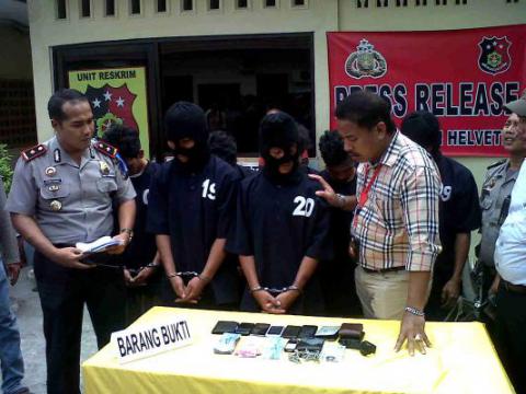 Polsek Helvetia Tangkap 7 Tersangka Pembunuh Teman Sekelas