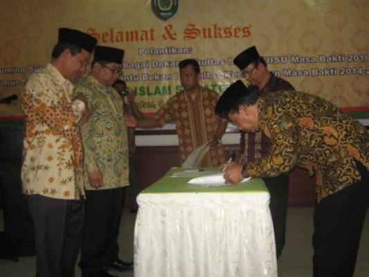  Pelantikan Dekan dan Pembantu Dekan untuk Penyempurnaan Struktur