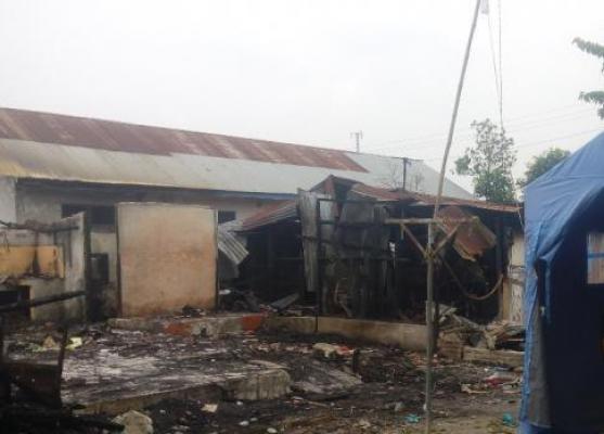 15 Rumah Terbakar di Desa Sampali, 55 KK Mengungsi 