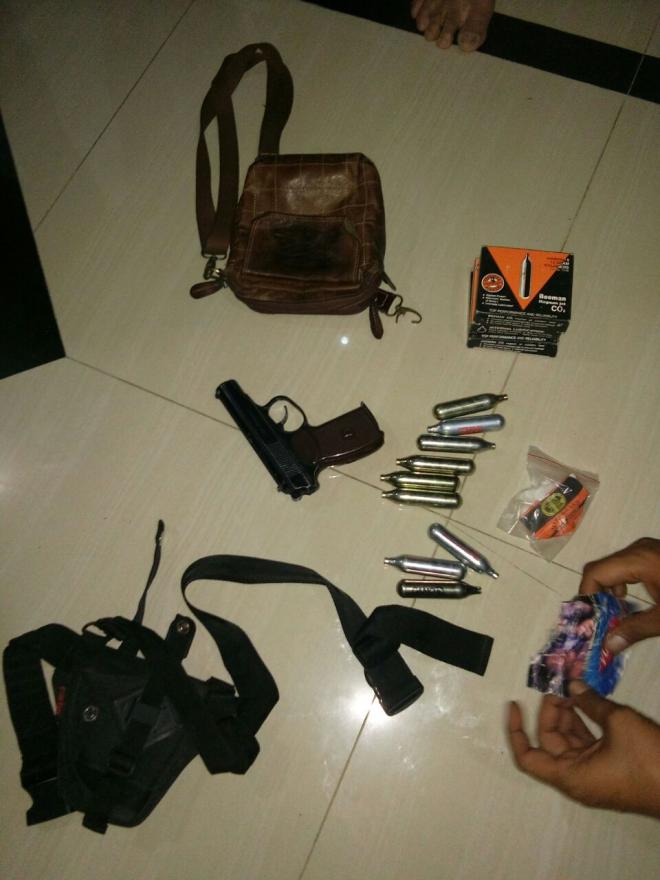 Petani di Samosir Ditangkap Atas Kepemilikan Ganja dan Soft Gun