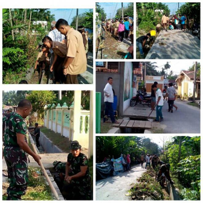 Program Jumat Bersih Koramil 16/AK Dekatkan TNI dengan Masyarakat