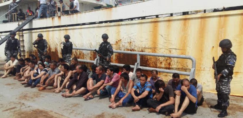 TNI AL Amankan Kapal Besar Pencuri Ikan, 29 Orang ABK Ditangkap
