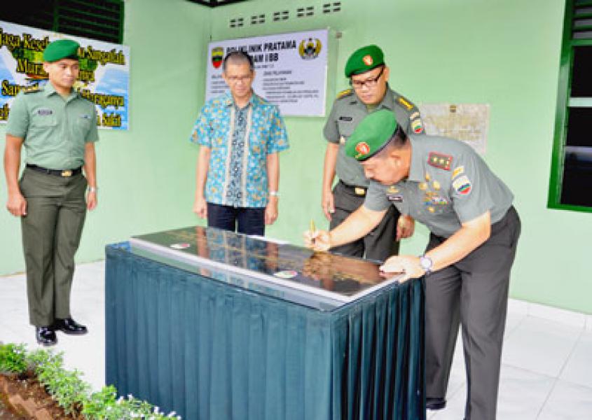 Pangdam Resmikan PPK I Poliklinik Pratama Makodam I/BB Sebagai Pelaksana BPJS Kesehatan