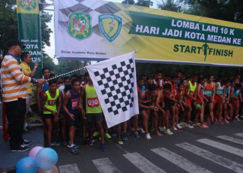 Atlet Sumbar Dominasi Lomba Lari Medan 10 K