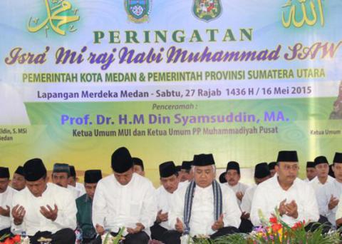 Din Syamsuddin Ajak Umat Islam Medan Terapkan Hablum Minallah & Hablum Minannas