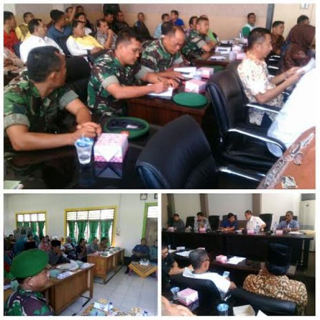 Babinsa Hadiri Rapat Penilaian Kecamatan Terbaik se-Labura
