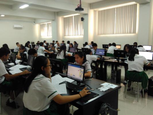 Diikuti 151 Siswa, UN SMP Chong Wen Pakai UNBK