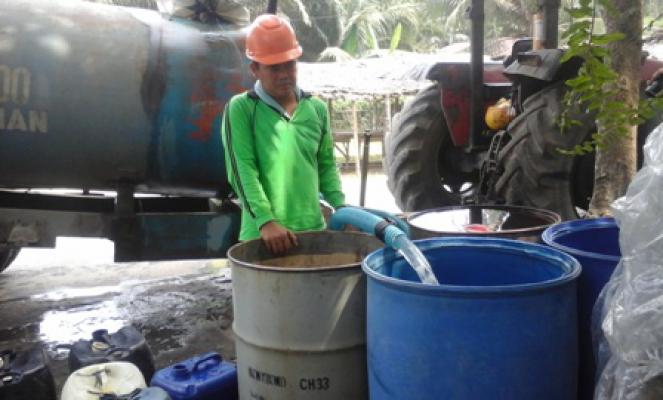 Dua Kampung di Langkat Dapat Bantuan Air Bersih PT Tukindo 