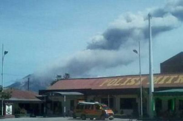 Hingga Siang ini Gunung Sinabung Telah Erupsi Dua Kali