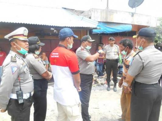 Kapolres Tanah Karo Imbau Warga Desa Kuta Tengah Agar Segera Mengungsi
