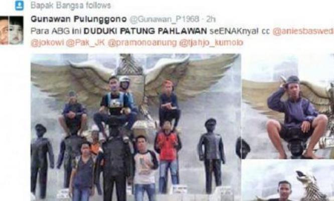 Kasat Reskrim:Injak Patung Pahlawan Tak Termasuk Penistaan Lambang Negara