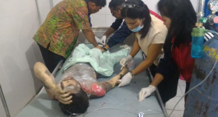 Korban Meninggal Awan Panas Gunung Sinabung Sempat Dibawa ke RS Adam Malik Medan