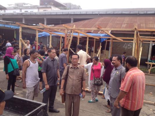 Pedagang Tolak Pasar Sementara untuk Korban Kebakaran Pasar Tavip Binjai